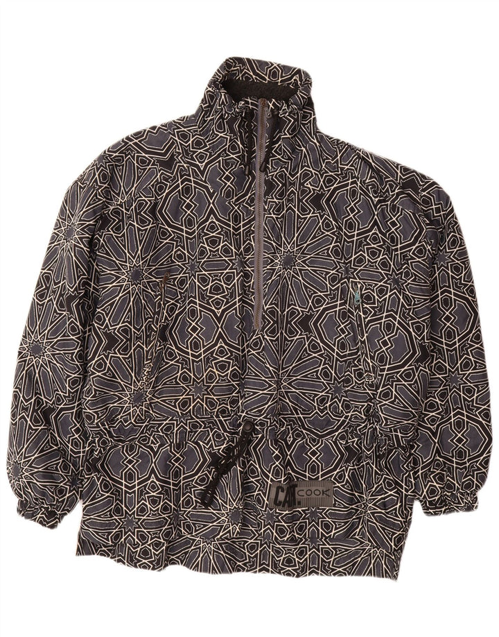 КАПИТАН. Мужской анорак с рисунком COOK UK 42 XL Серый с геометрическим рисунком