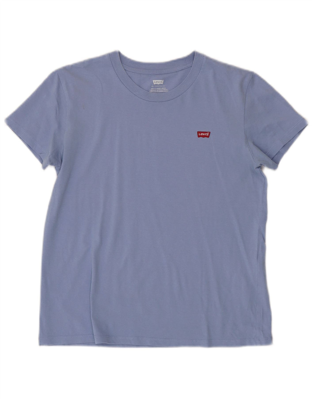 Женская футболка Levi's Top UK 10, маленькая, синяя, хлопок