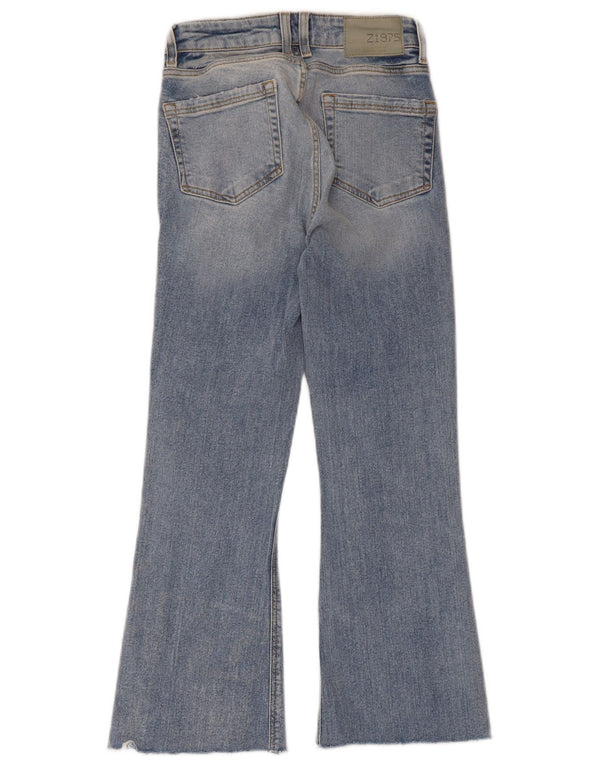 Женские расклешенные джинсы Zara EU 34 2XS W24 L24 синие