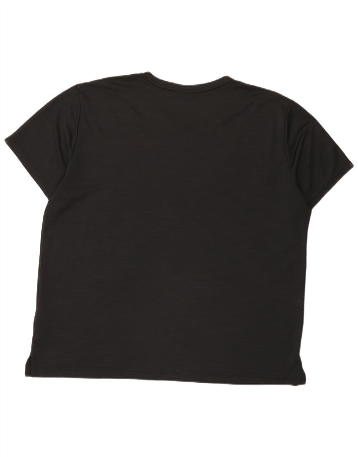 Мужская футболка Nike Dri Fit Top XL, черный полиэстер с крапинками