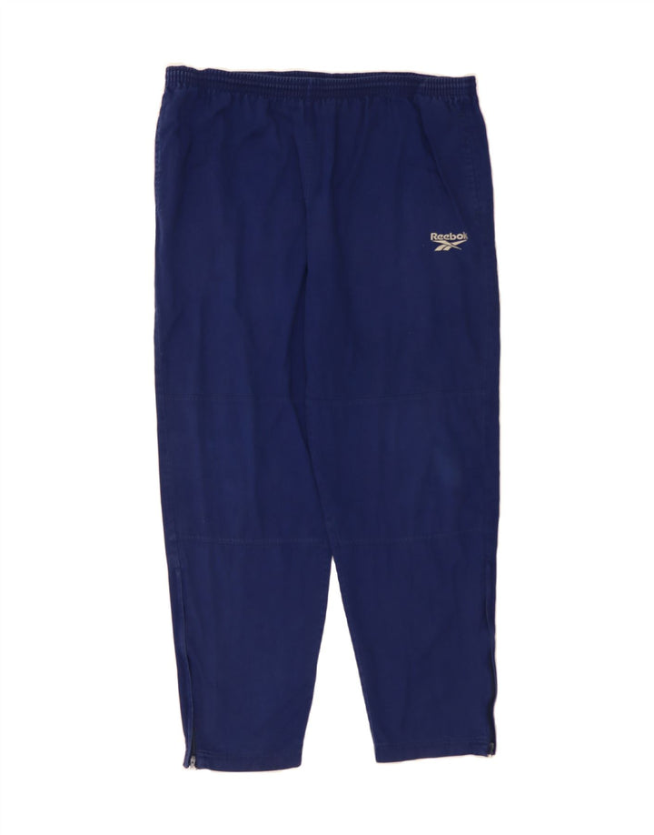 REEBOK Mens Tracksuit Trousers Large  Navy Blue Cotton Vintage Reebok and Second-Hand Reebok from Messina Hembry 