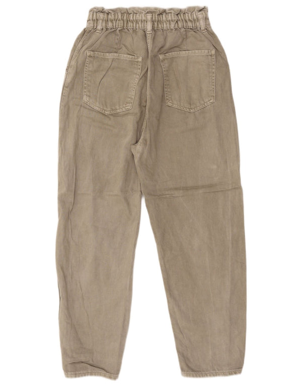 Женские зауженные джинсы Zara EU 38 Small W28 L25 Бежевые