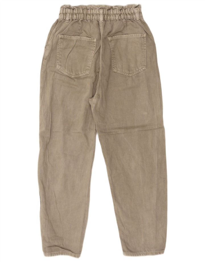 Женские зауженные джинсы Zara EU 38 Small W28 L25 Бежевые