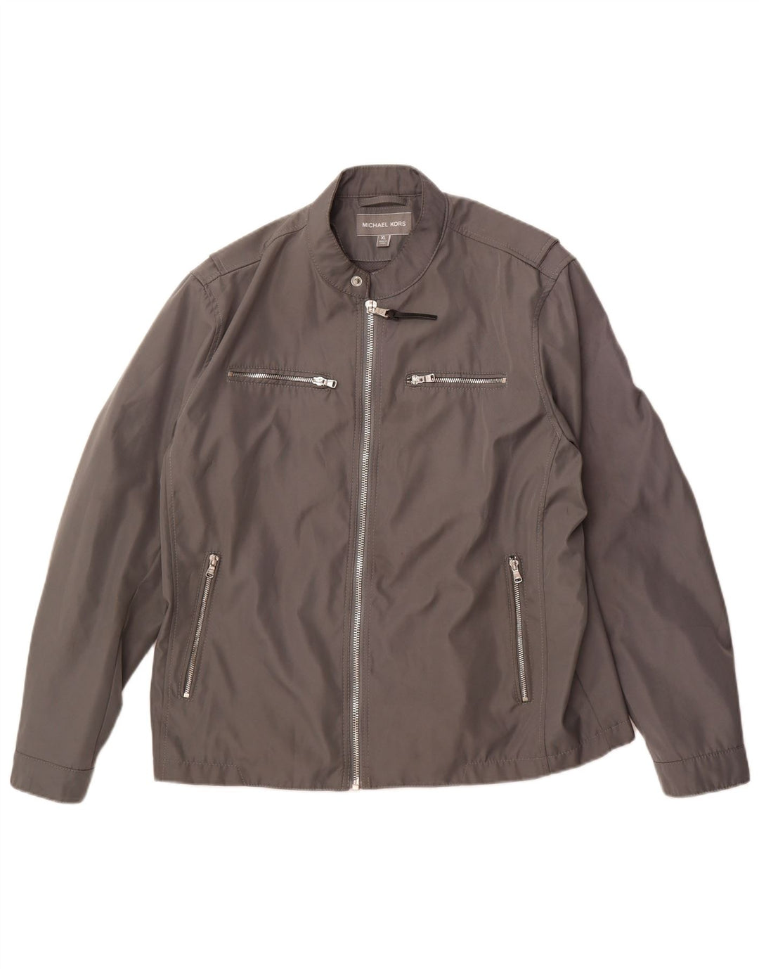 Мужская куртка MICHAEL KORS UK 42 XL серая, полиэстер