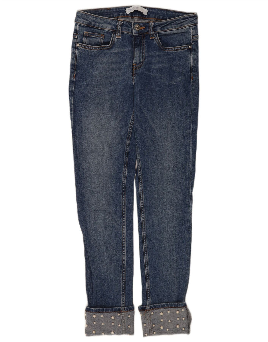 Женские узкие джинсы Zara EU 34 2XS W24 L26 синие