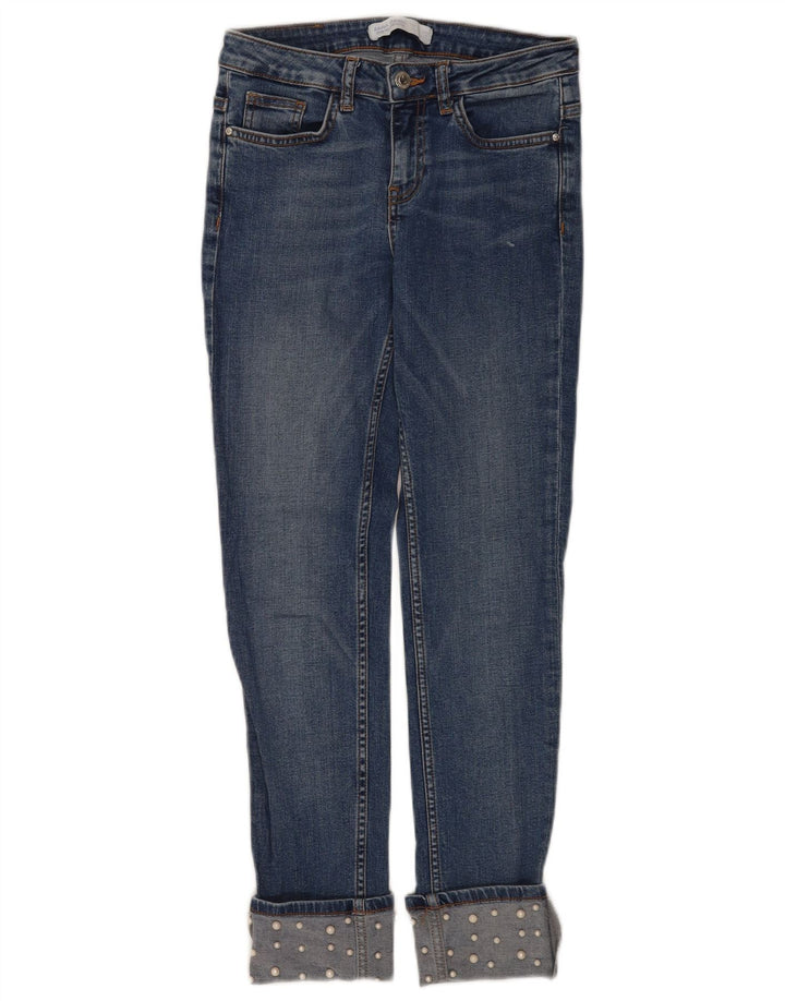 Женские узкие джинсы Zara EU 34 2XS W24 L26 синие