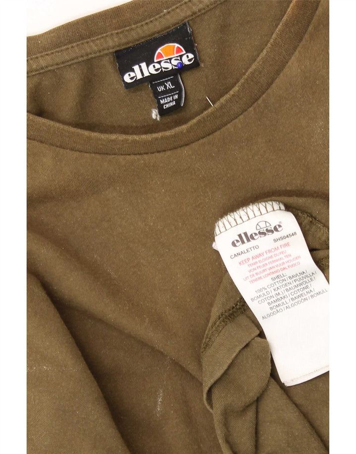 Мужская футболка Ellesse Top XL Хаки Хлопок