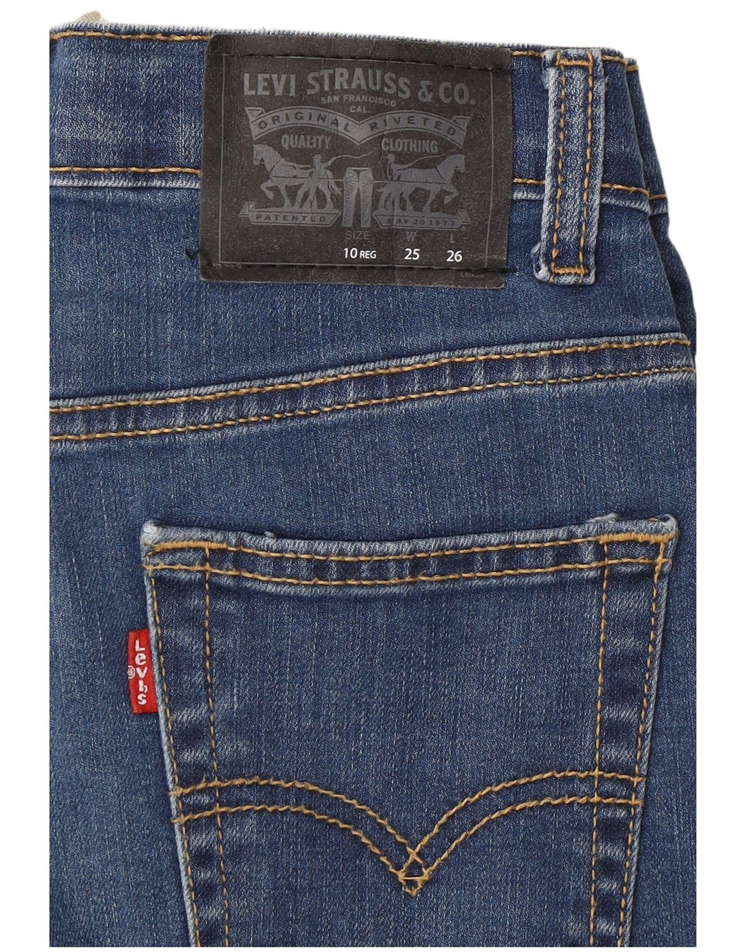 LEVI'S Boys 511 Slim Jeans 9-10 Years W25 L26 Blue Cotton