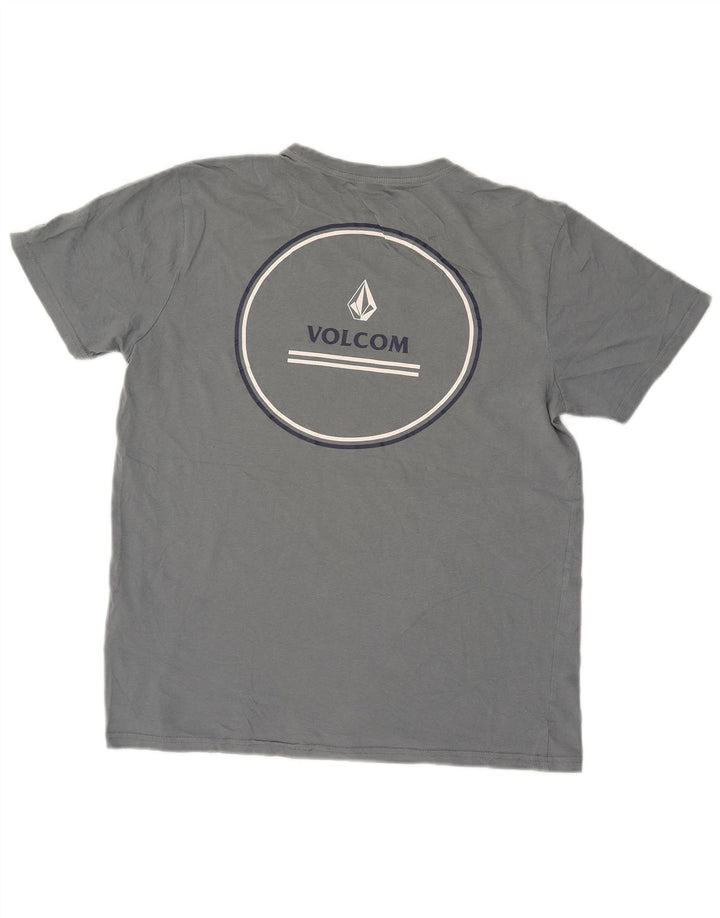 Женская футболка с рисунком VOLCOM Top UK 16, большой синий хлопок