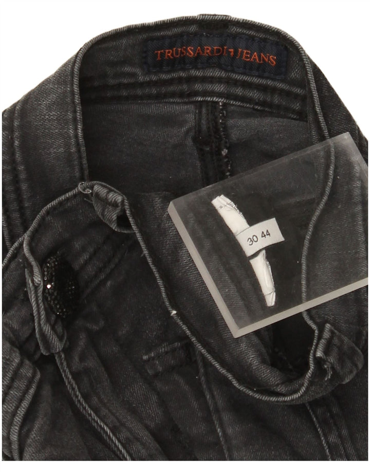 Женские джинсы скинни Trussardi W30 L31 Серые