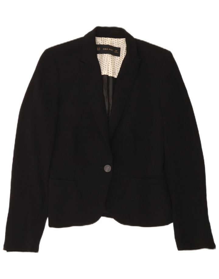 Женский пиджак на 1 пуговице Zara UK 6 XS, черный