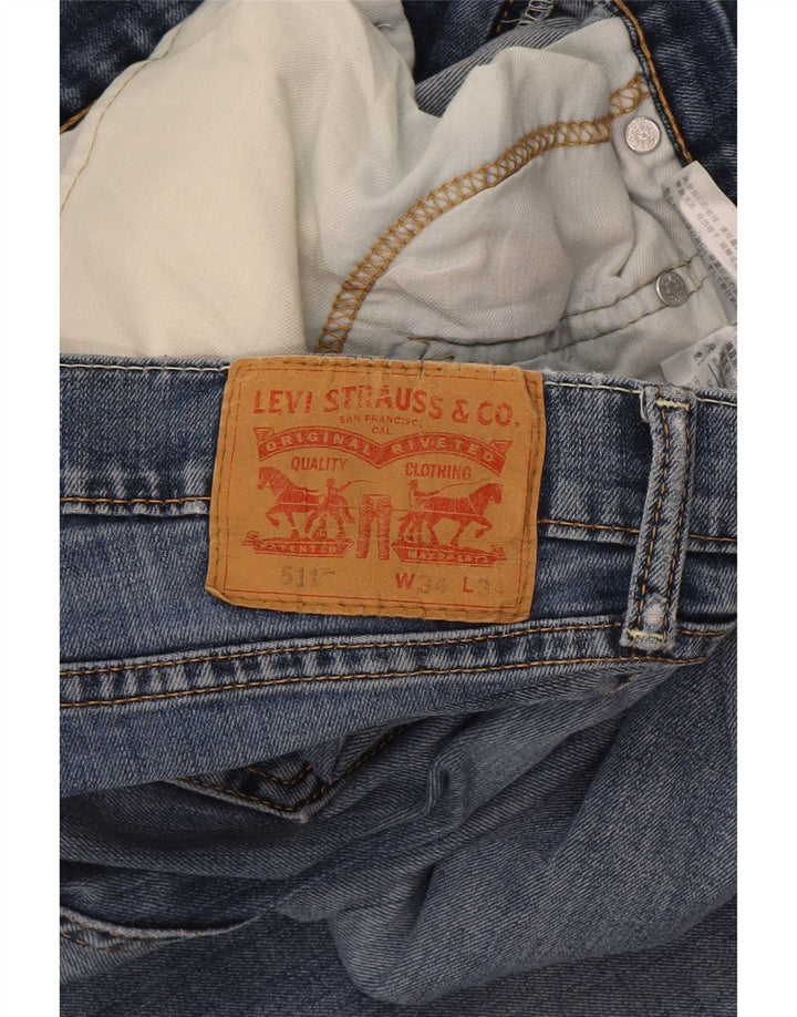 Мужские джинсы Levi's Slim 511 W34 L34 синие, хлопок