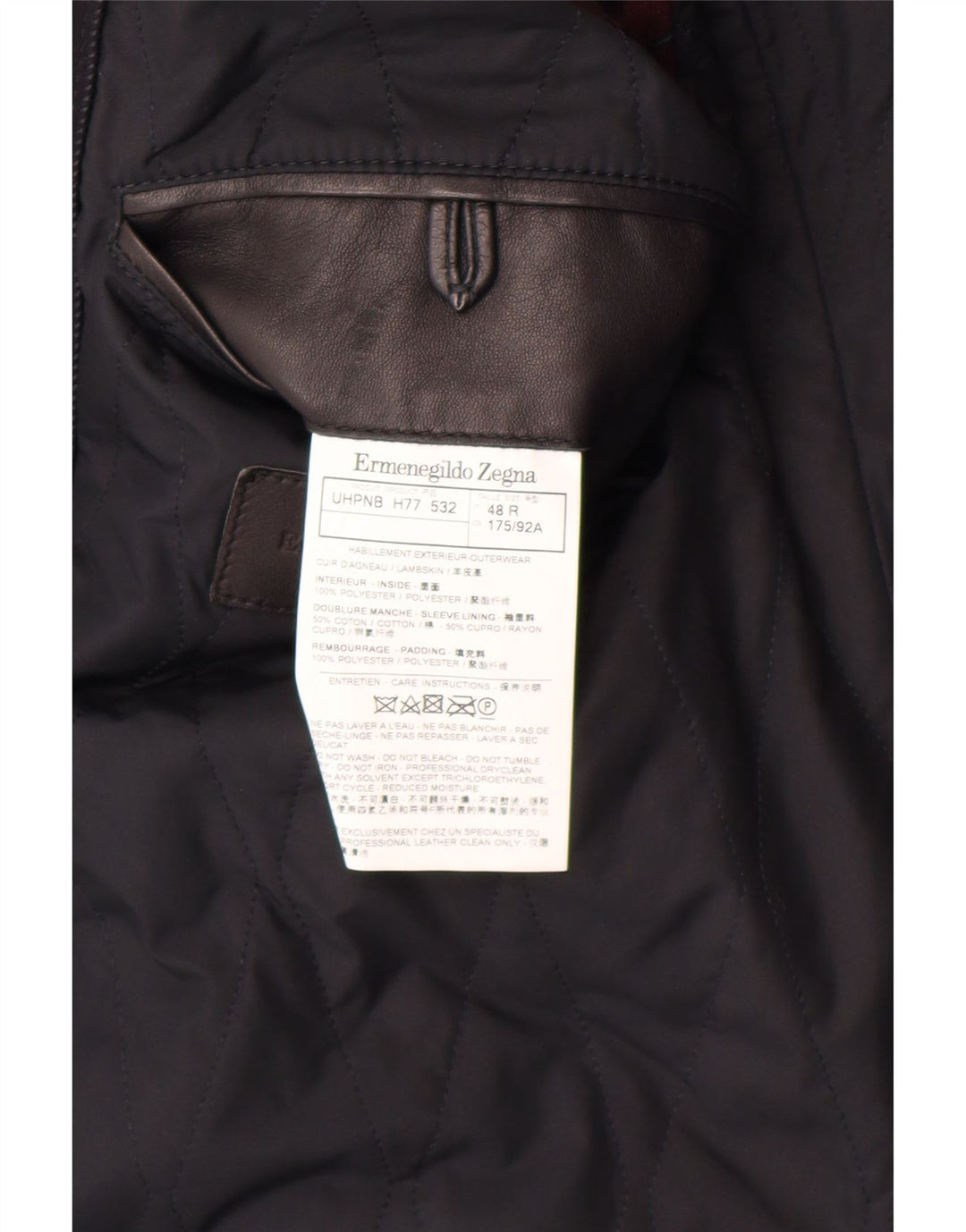 Ermenegildo Zegna Мужской пиджак на 2 пуговицах IT 48 Medium Navy Blue Classi