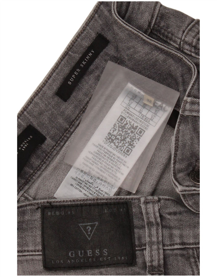 Женские джинсы Super Skinny Guess W32 L32 серого цвета, хлопок