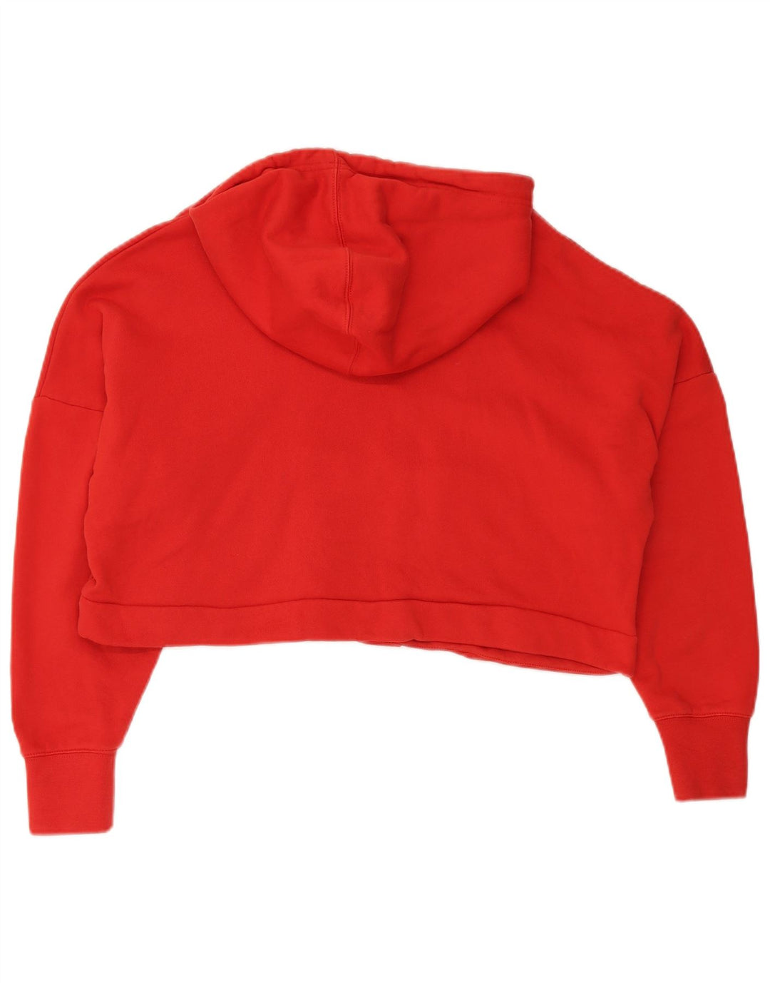 Женский укороченный джемпер с капюшоном ADIDAS UK 10, маленький красный