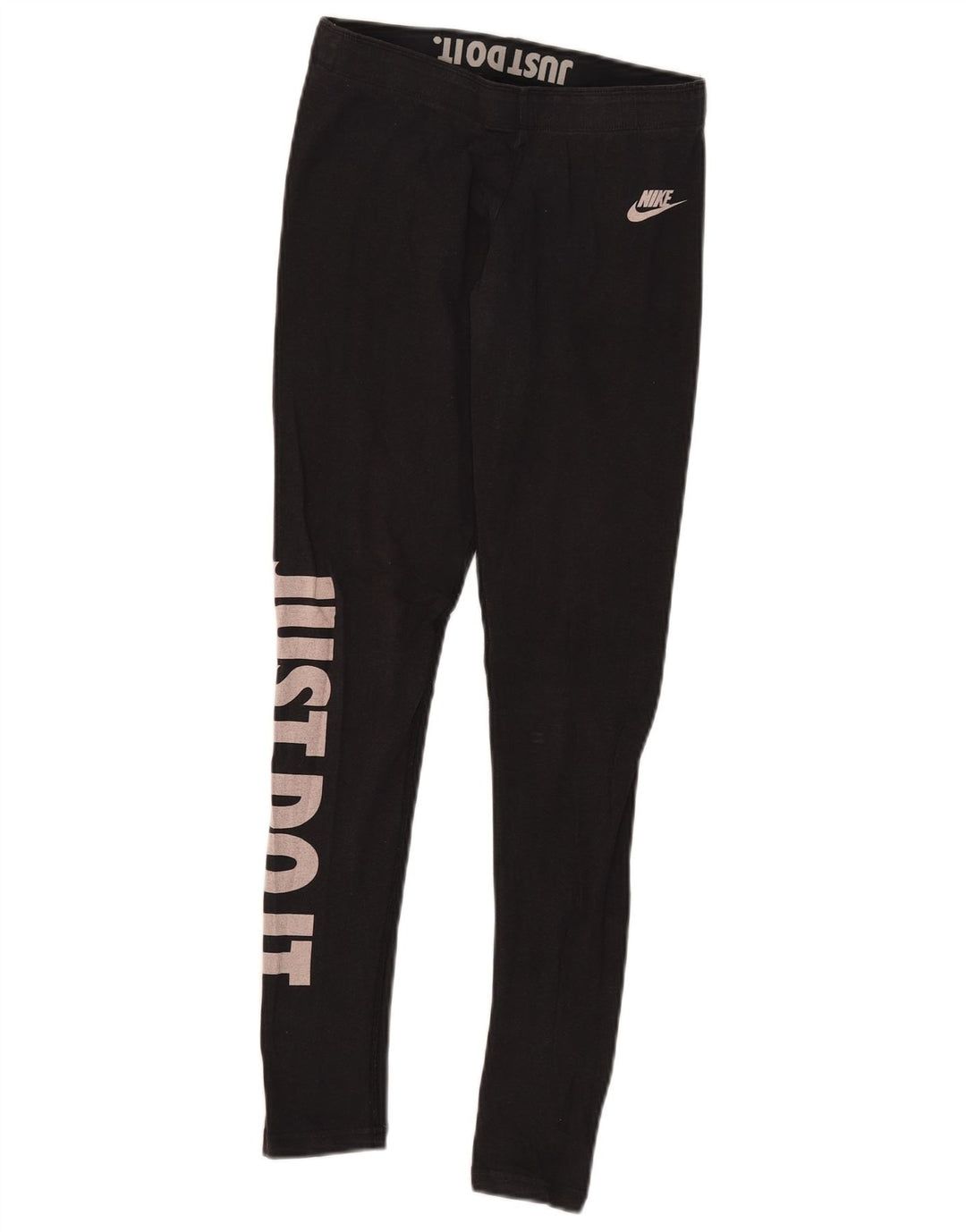 Женские леггинсы с рисунком Nike UK 10, маленькие черные хлопковые