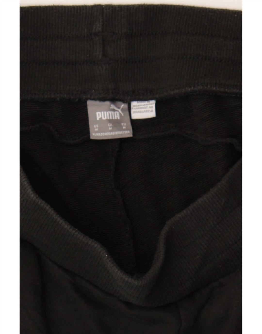 PUMA Womens Sport Shorts UK 14 Medium  Black Cotton Vintage Puma and Second-Hand Puma from Messina Hembry 