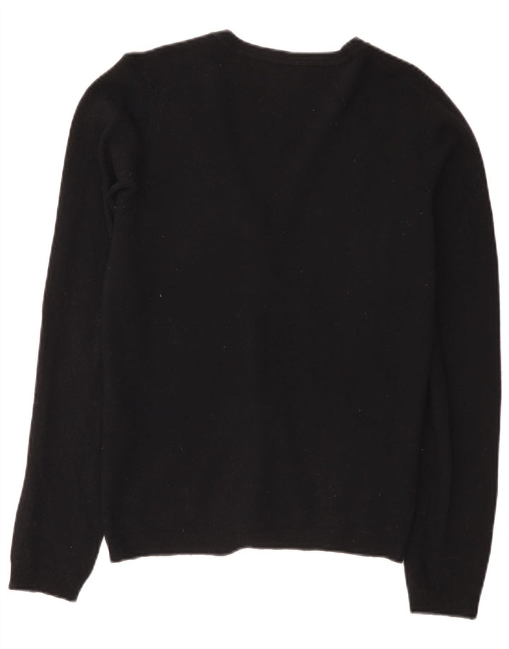 Женский кардиган Benetton UK 10, маленький, черный, шерсть