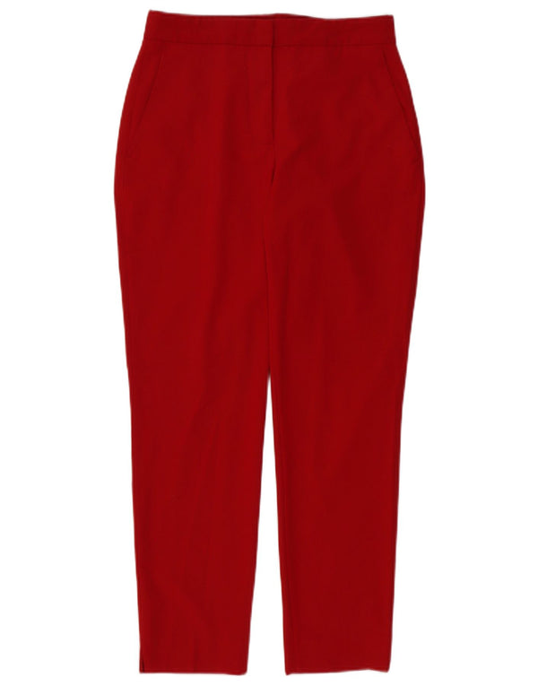 Женские зауженные брюки-чиносы Zara EU 34 2XS W24 L27, красный полиэстер