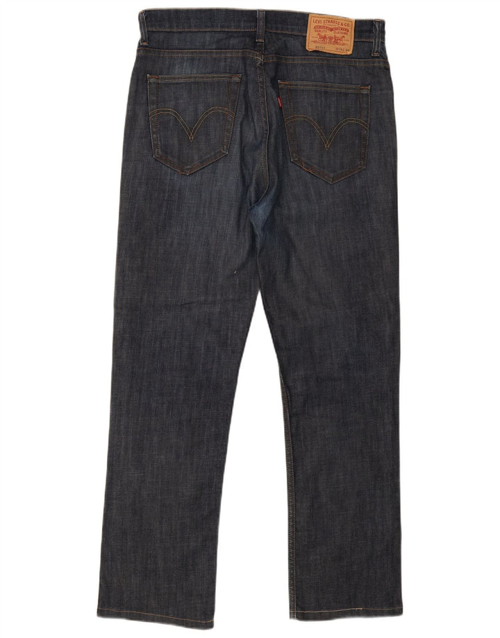 Мужские прямые джинсы Levi's W34 L34 темно-синие, хлопок