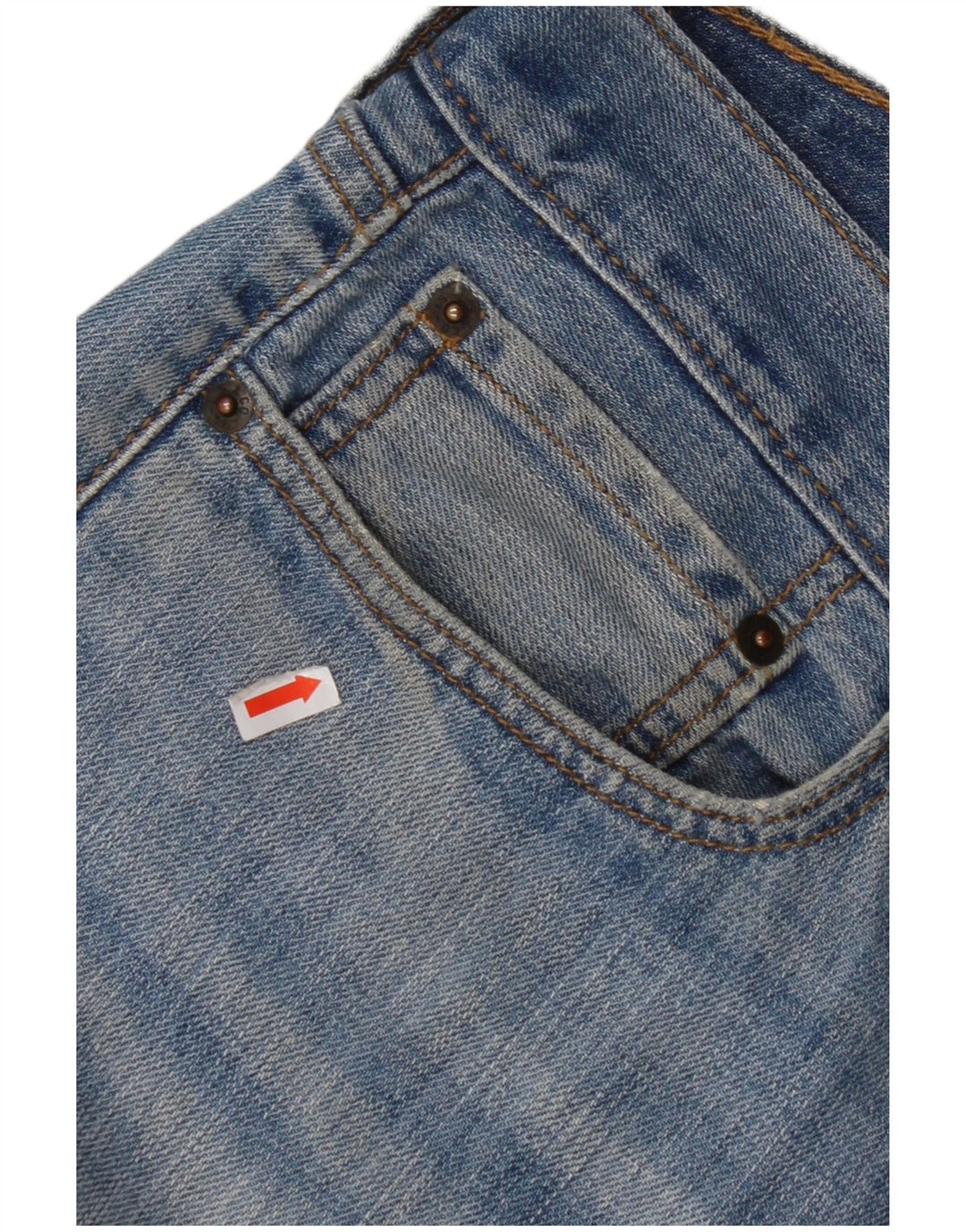 Мужские прямые джинсы LEVI'S 514 W34 L32 синие, хлопок