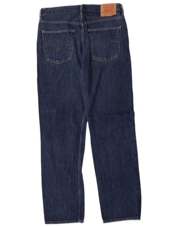 Мужские прямые джинсы Levi's 582 W36 L34 темно-синие, хлопок