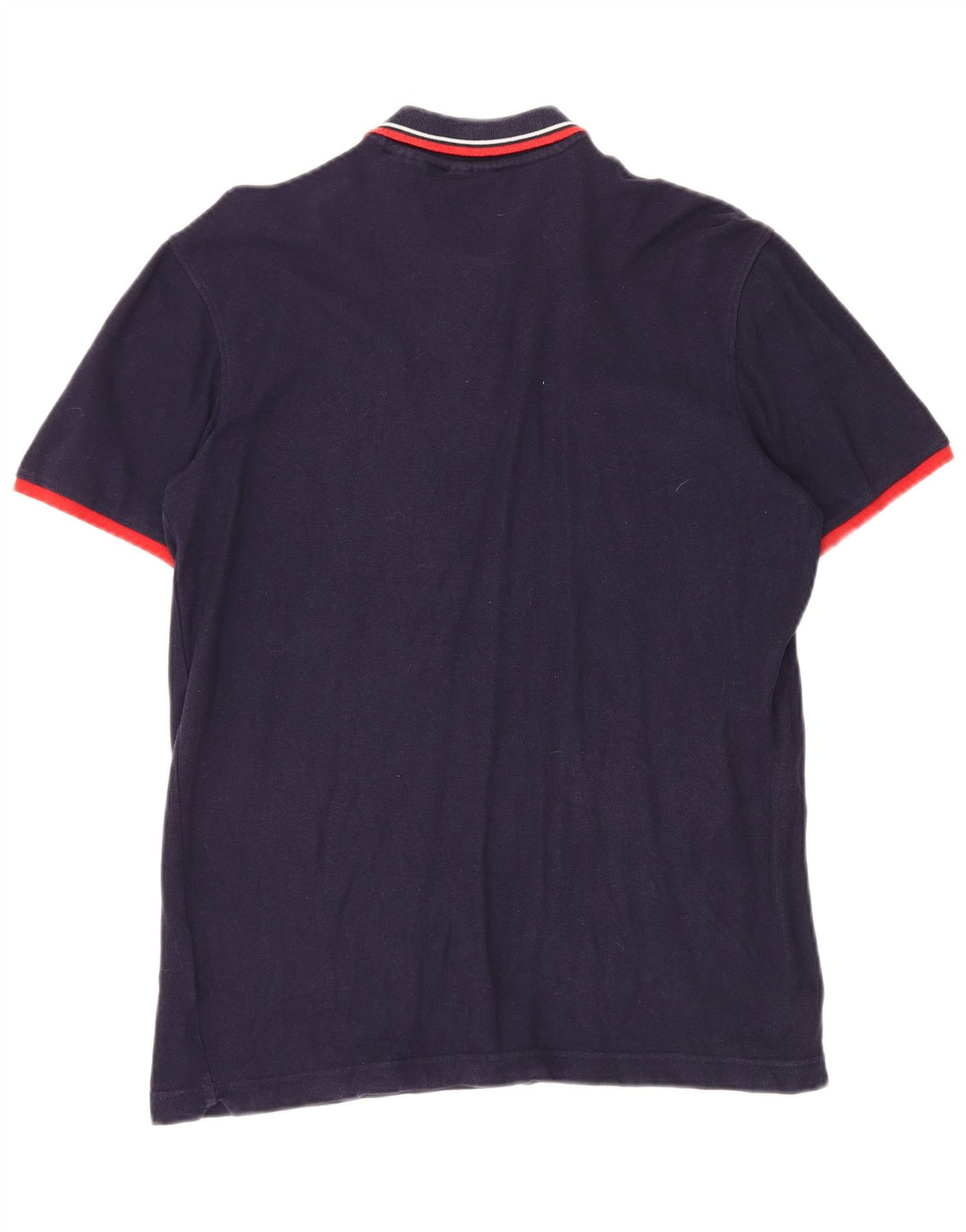 Мужская рубашка-поло FILA среднего размера, темно-синяя, хлопок