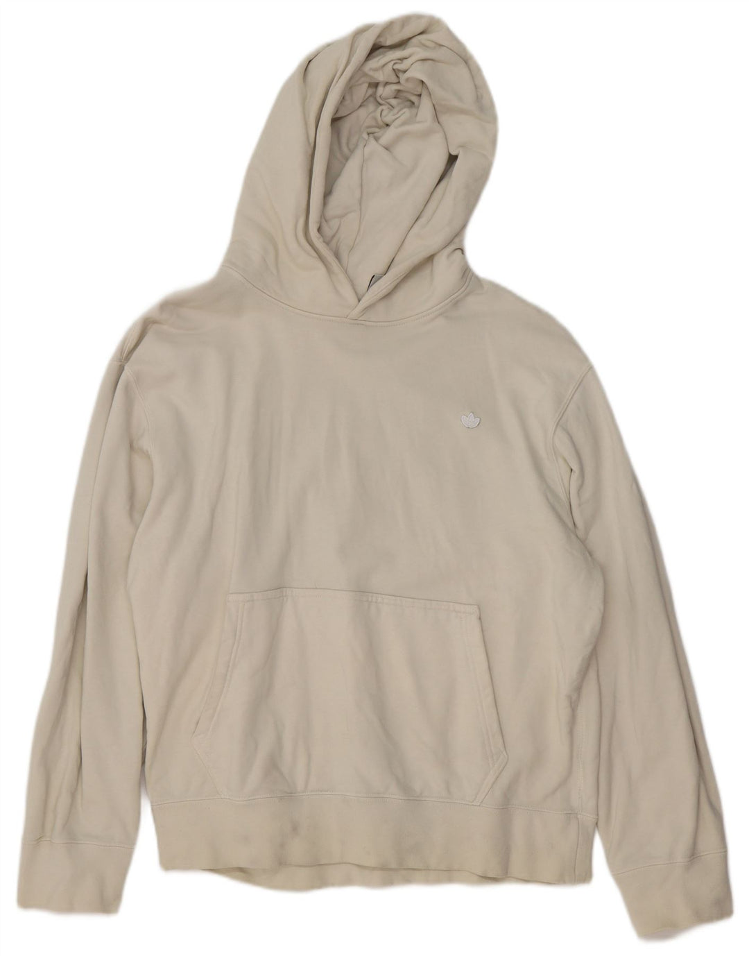 Женский джемпер с капюшоном ADIDAS UK 14, средний цвет, белый хлопок, белый