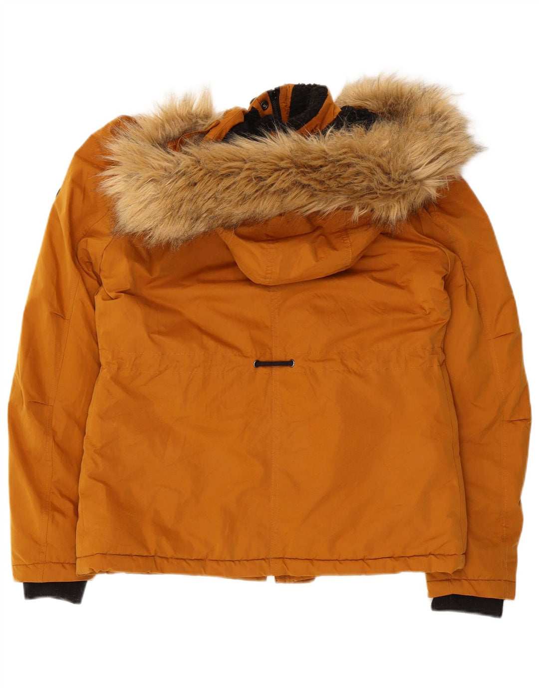 SUPERDRY Женская ветровка с капюшоном UK 8, маленькая оранжевая полиэстер