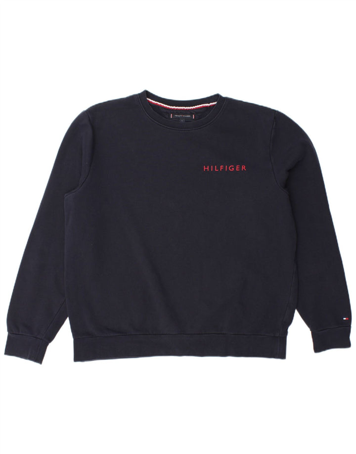 Мужской свитер Tommy Hilfiger, большой темно-синий