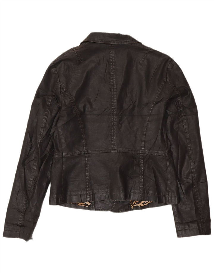 GUESS BY MARCIANO Женский укороченный пиджак на 3 пуговицах IT 46 Большой Черный