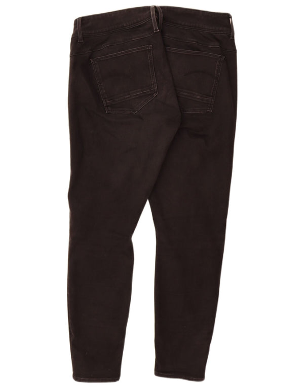 G-STAR Womens Skinny Jeans W35 L30 Black Cotton