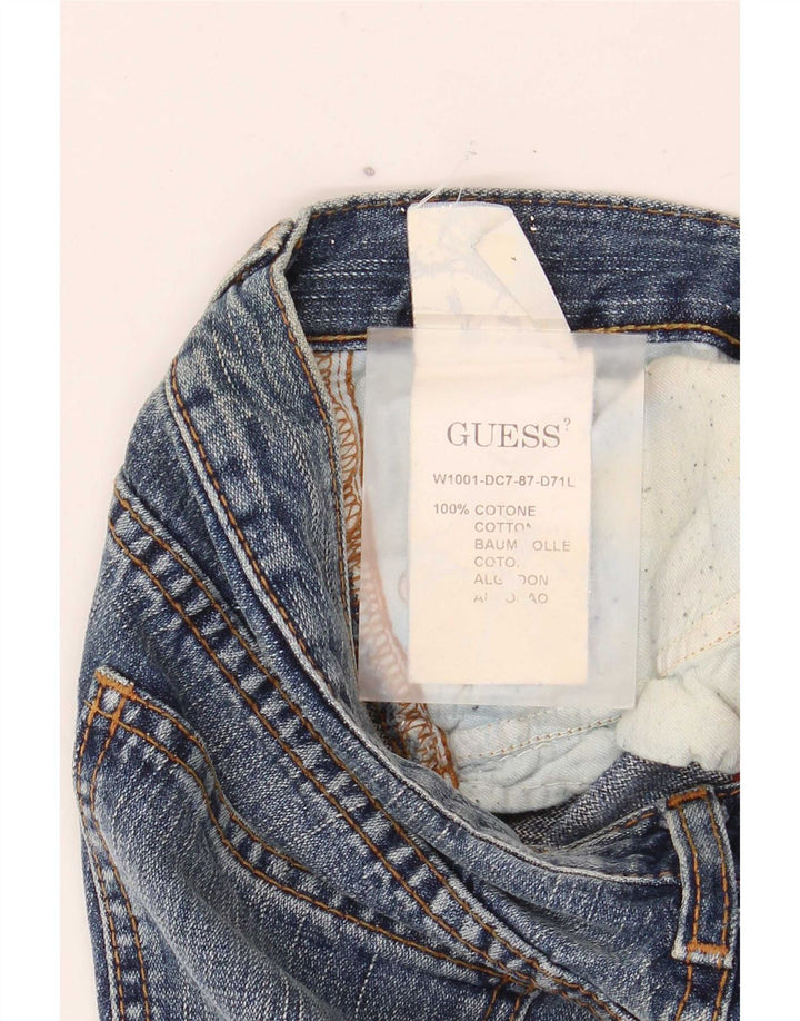 Женские расклешенные джинсы Guess W26 L32, синий хлопок