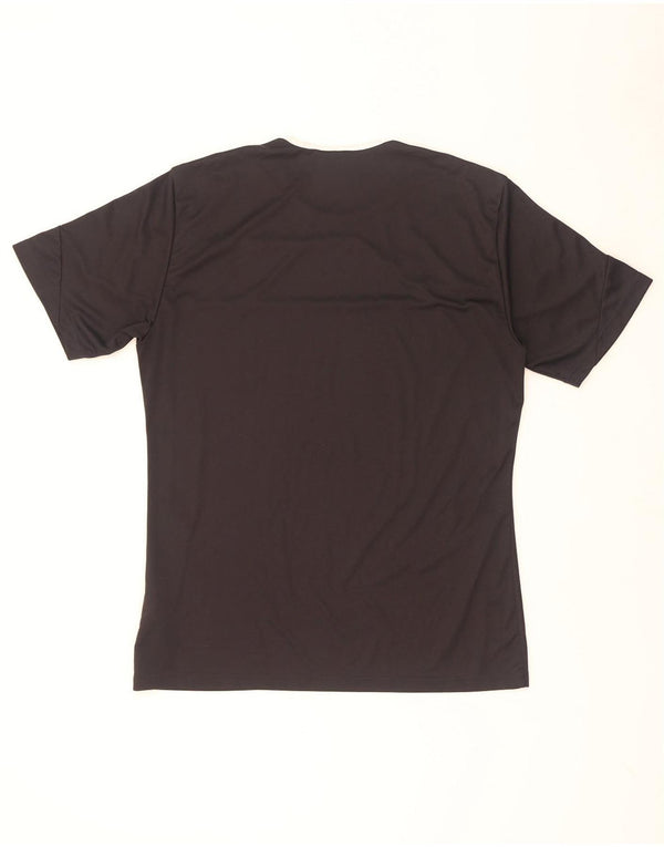 Мужская футболка Adidas Climalite Top Medium Black с цветными блоками из полиэстера