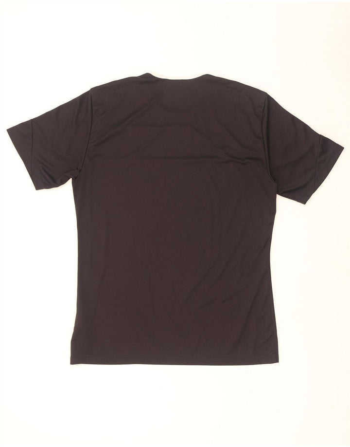Мужская футболка Adidas Climalite Top Medium Black с цветными блоками из полиэстера