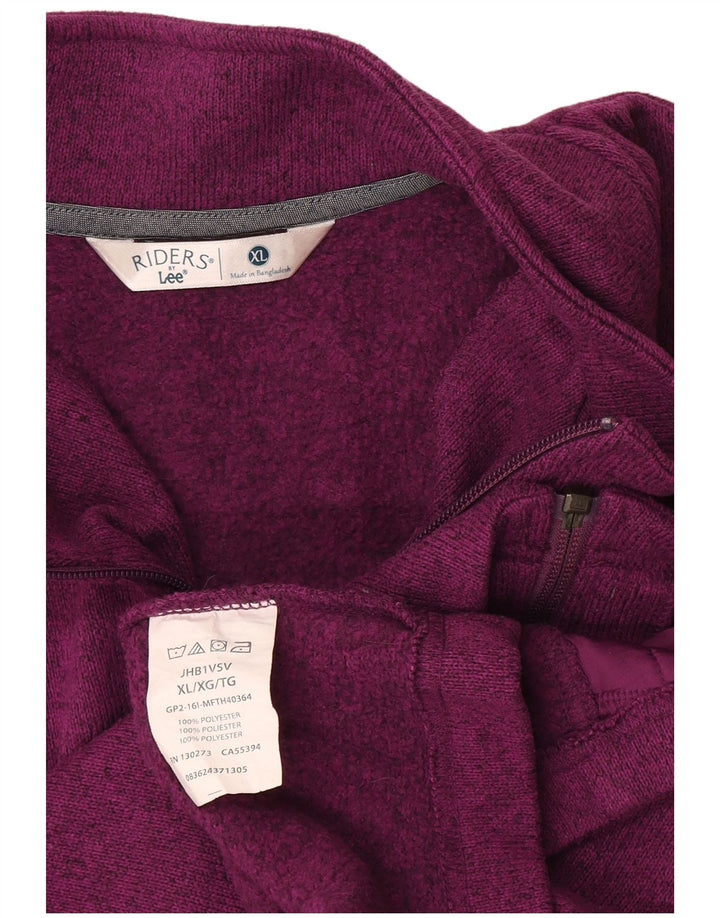 Lee Womens Riders Спортивный костюм без рукавов Верхняя куртка UK 18 XL Фиолетовый полиэстер