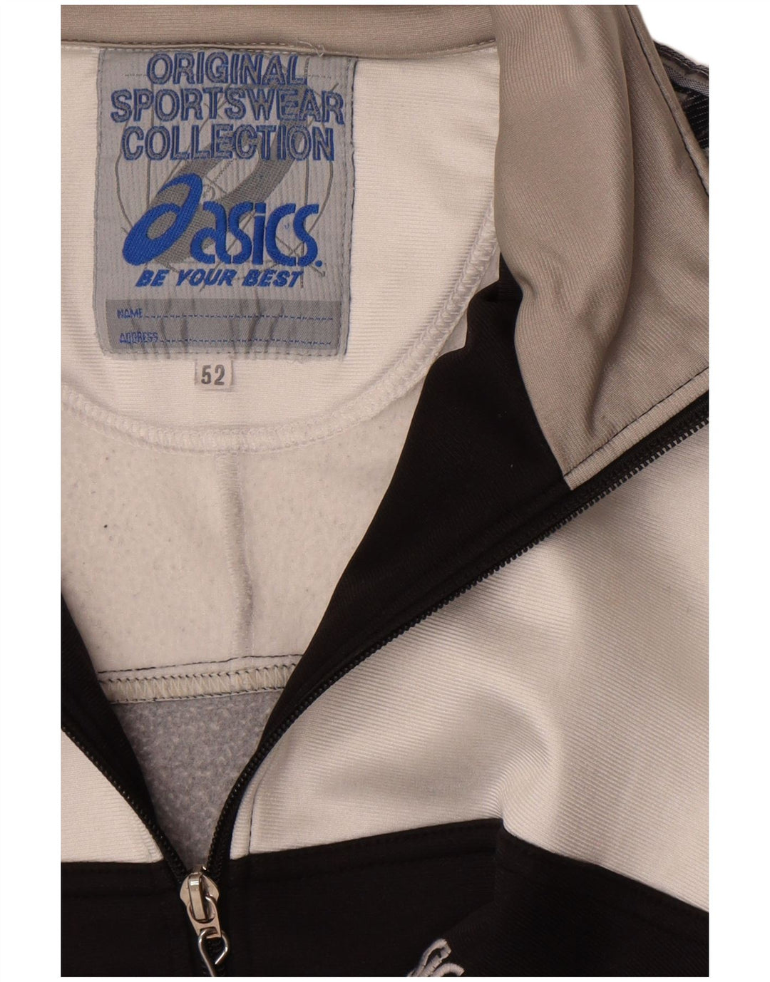Мужская спортивная куртка с графическим рисунком Asics IT 52, большая черная цветная блокировка