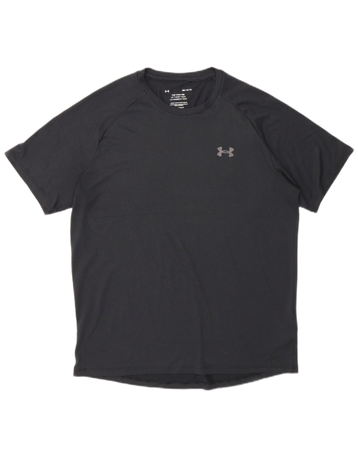Мужская футболка Under Armour Heat Gear, верх среднего размера, черный полиэстер