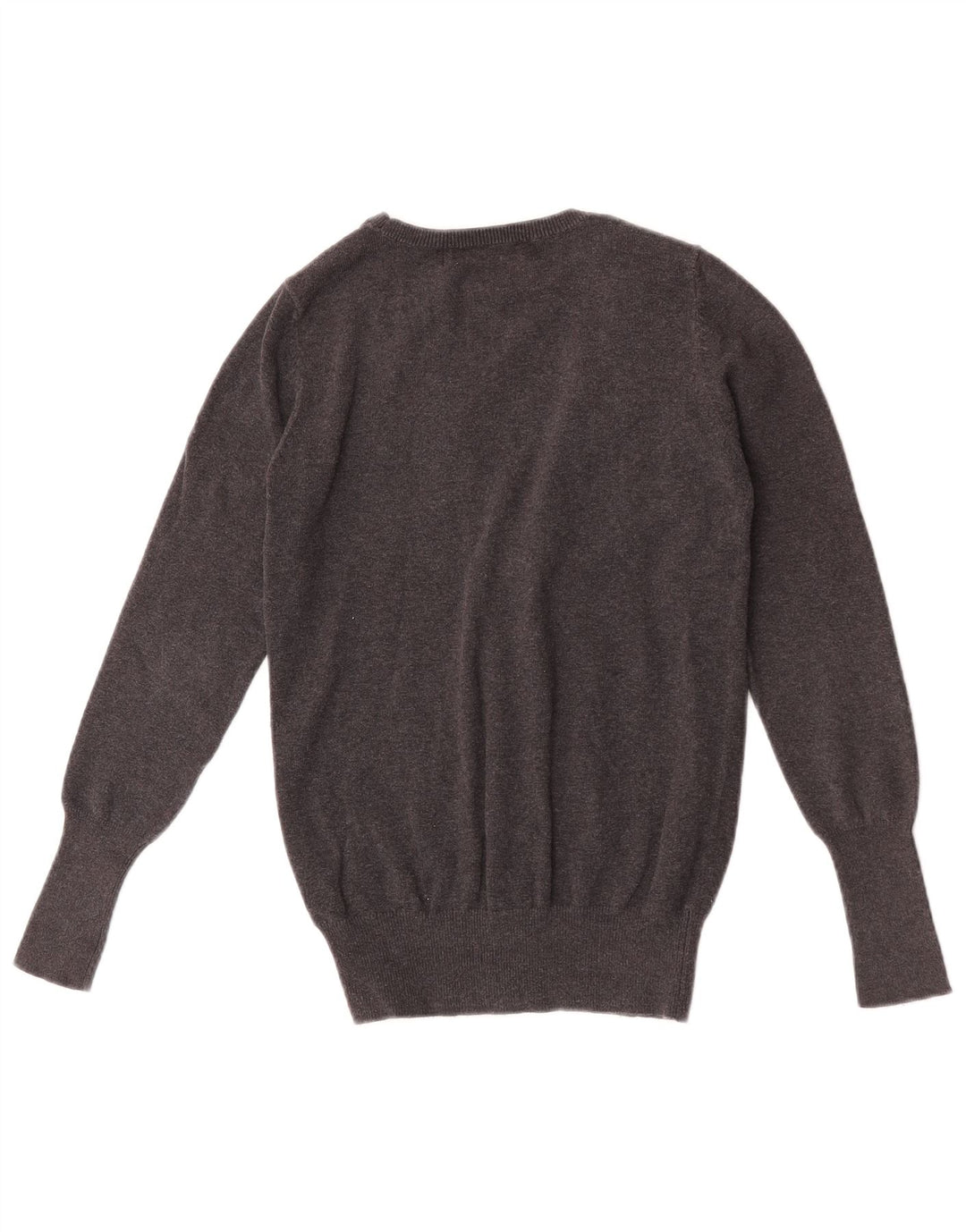 Женский кардиган Zara UK 12, хлопковый средний серый цвет