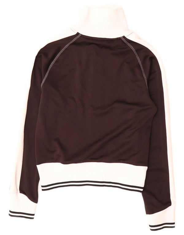 Женская укороченная спортивная куртка PUMA UK 10, маленькая черная с цветными блоками