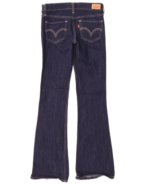 Женские джинсы Levi's 518 Super Low Bootcut США 1 XS W28 L32 Темно-синий хлопок