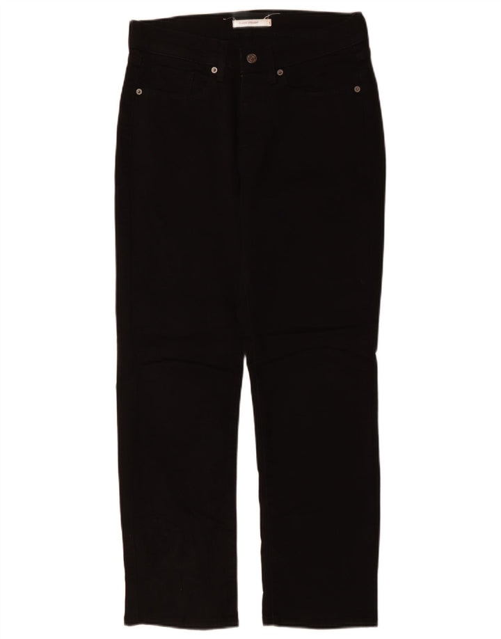 Женские классические прямые джинсы LEVI'S US 6 Medium W30 L27, черный хлопок