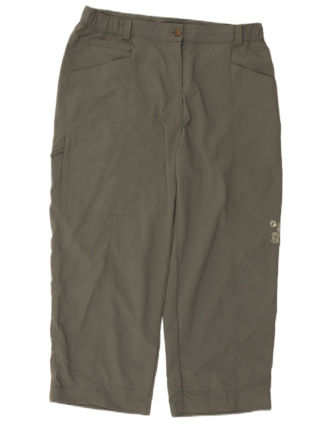 Jack Wolfskin Женские укороченные брюки карго W32 L23 Хаки Полиамид