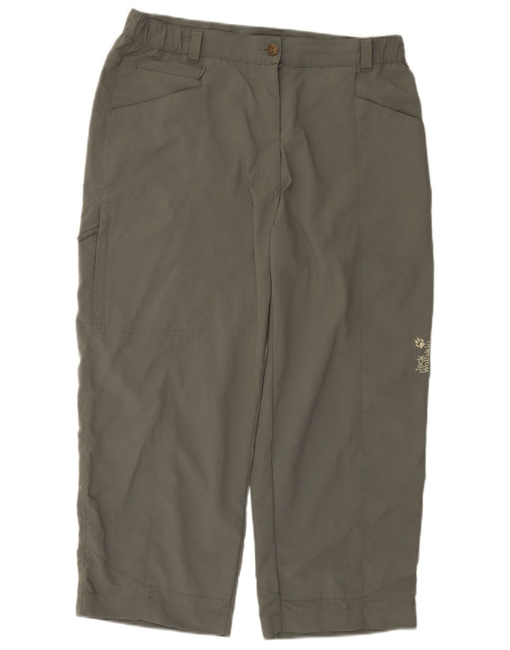 Jack Wolfskin Женские укороченные брюки карго W32 L23 Хаки Полиамид