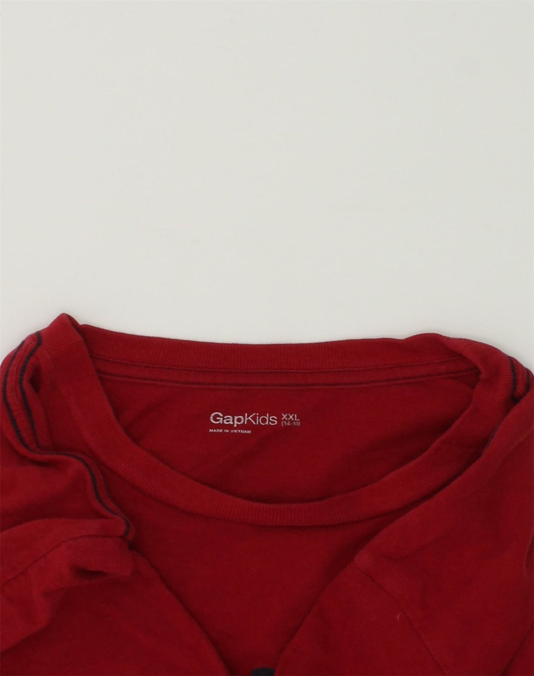 GAP Boys Graphic T-Shirt Top 14-15 Years 2XL Red Cotton | Vintage Gap | Thrift | Second-Hand Gap | Used Clothing | Messina Hembry 