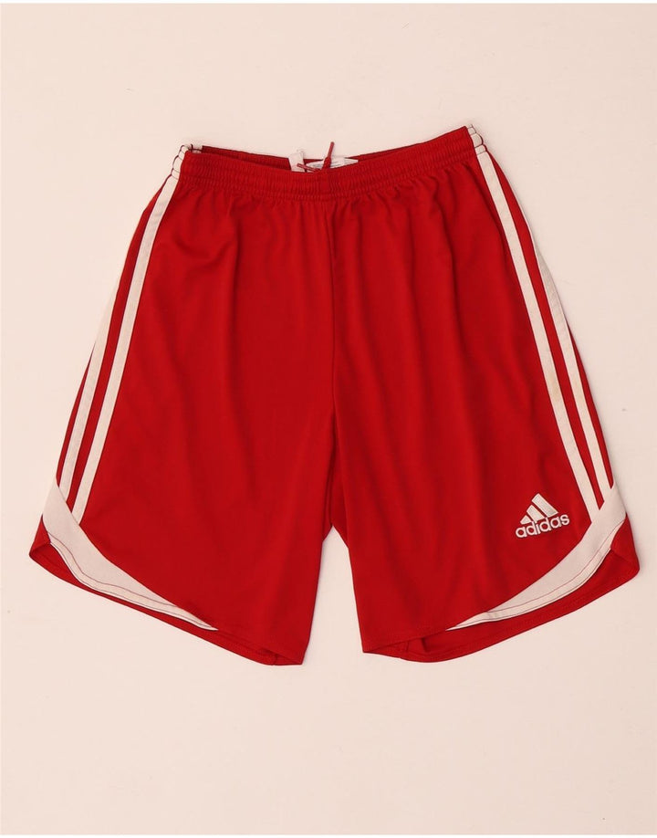 Мужские спортивные шорты Adidas Climacool XS красные с цветными блоками из полиэстера