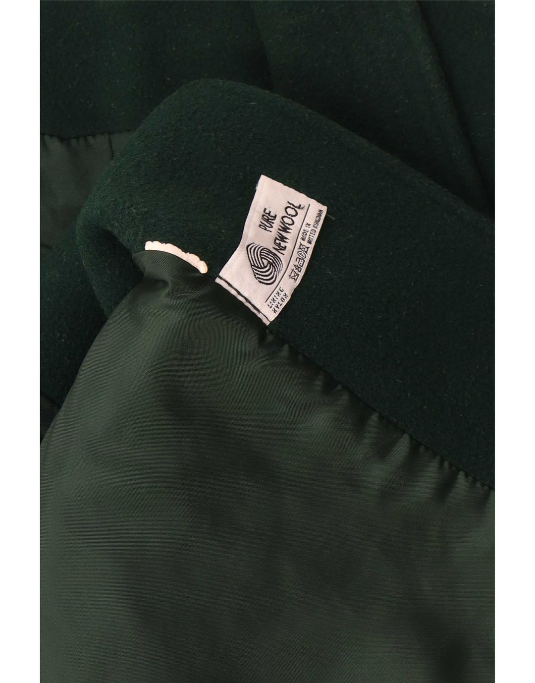 Винтажное женское двубортное пальто оверсайз, Великобритания, 18 XL, новое зеленое шерстяное пальто
