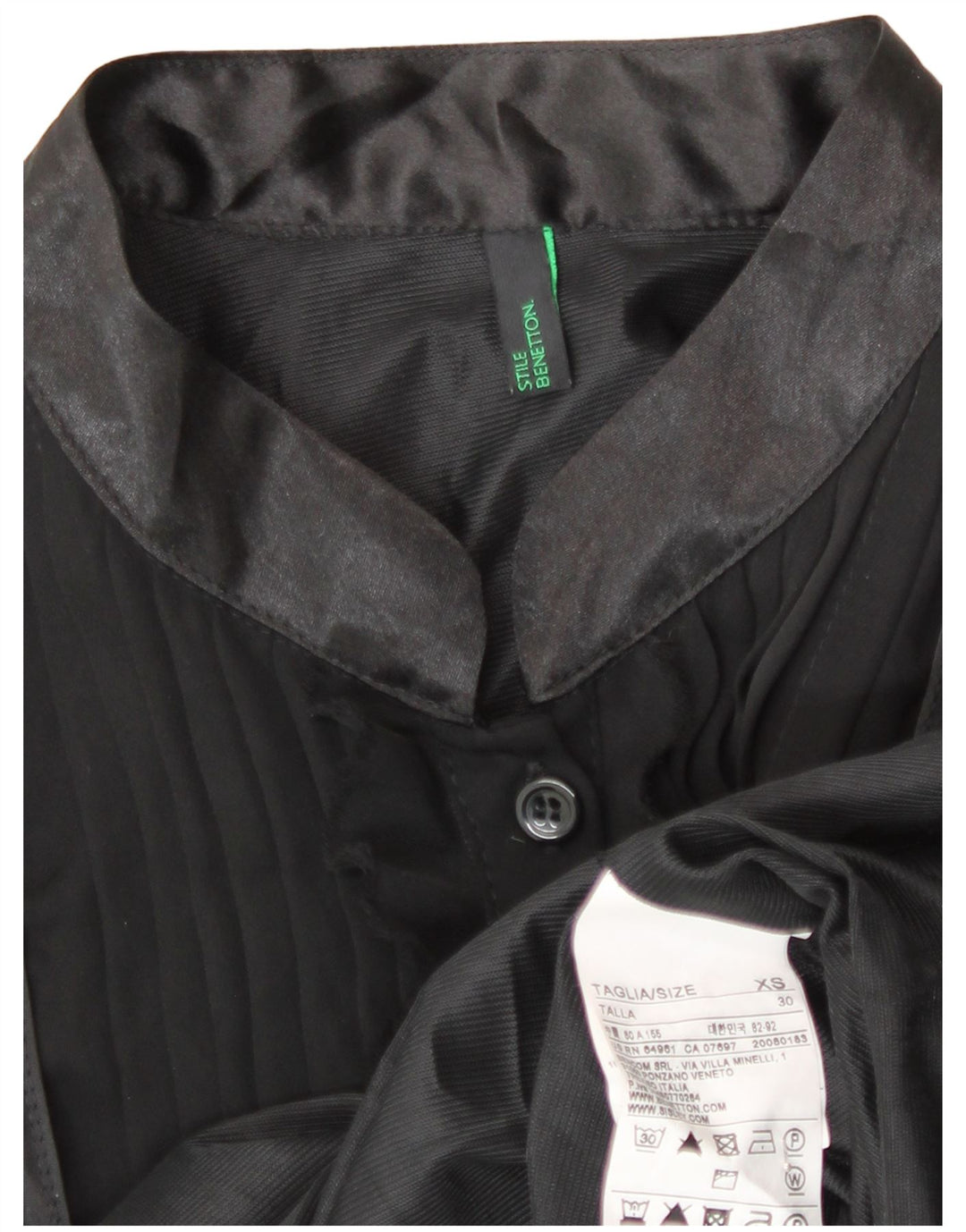 Женское платье-футляр Benetton UK 6 XS, черный полиэстер