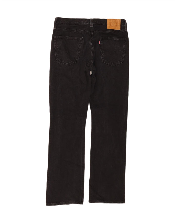 Мужские джинсы Levi's 527 Bootcut W33 L34, черный хлопок