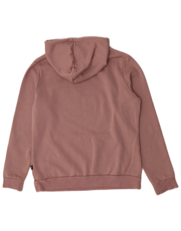 Женский джемпер с капюшоном Puma UK 14, хлопок среднего розового цвета